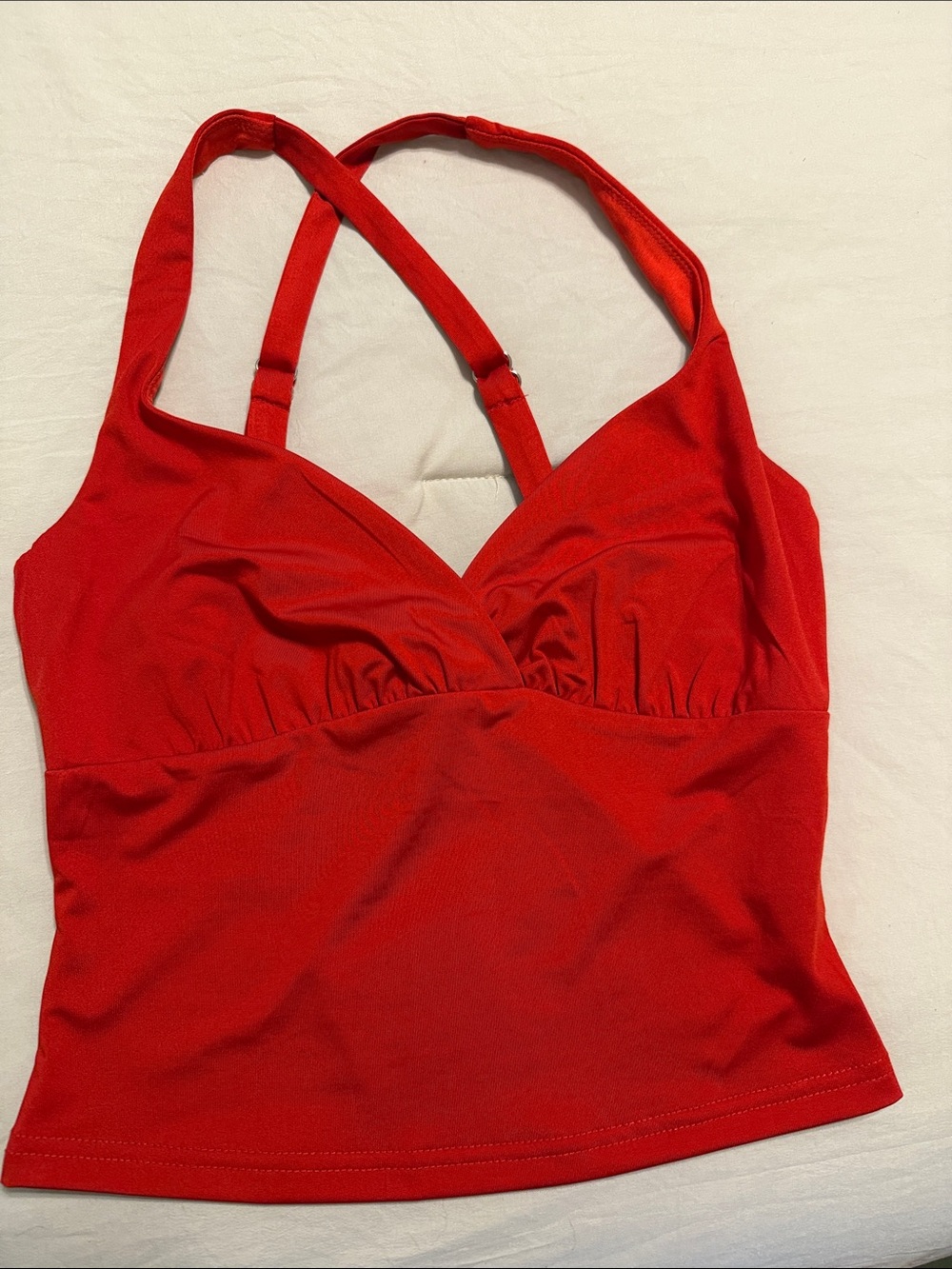 Princess Polly Red Cropped Tank Top